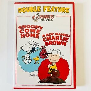 Peanuts Movies DVD Double Feature Snoopy Come Home A Boy Named Charlie Brown